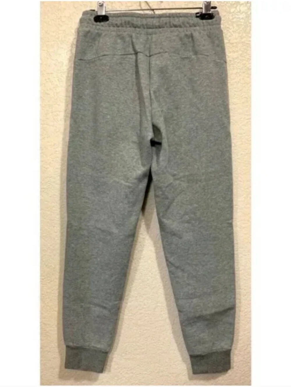 Puma Fleece Lined Athletic Embossed Gray Sweatpants Joggers